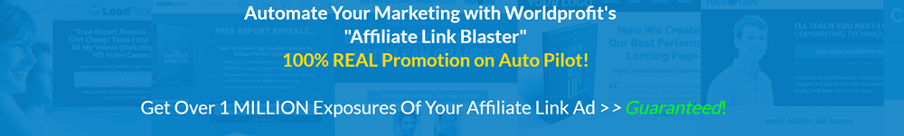 Worldprofit Affiliate Link Blaster Member Area